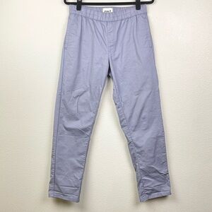 Pact Men's Medium Purple Woven Twill Roll Up Pants Comfort Casual Organic Cotton